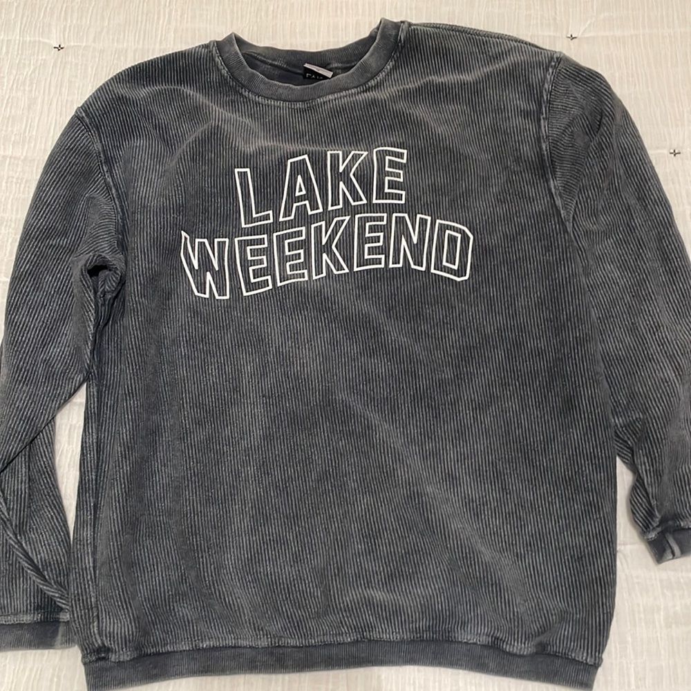 Charlie Southern Lake Weekend Ribbed Crew Neck Riff Raff Size Medium - Picture 5 of 5